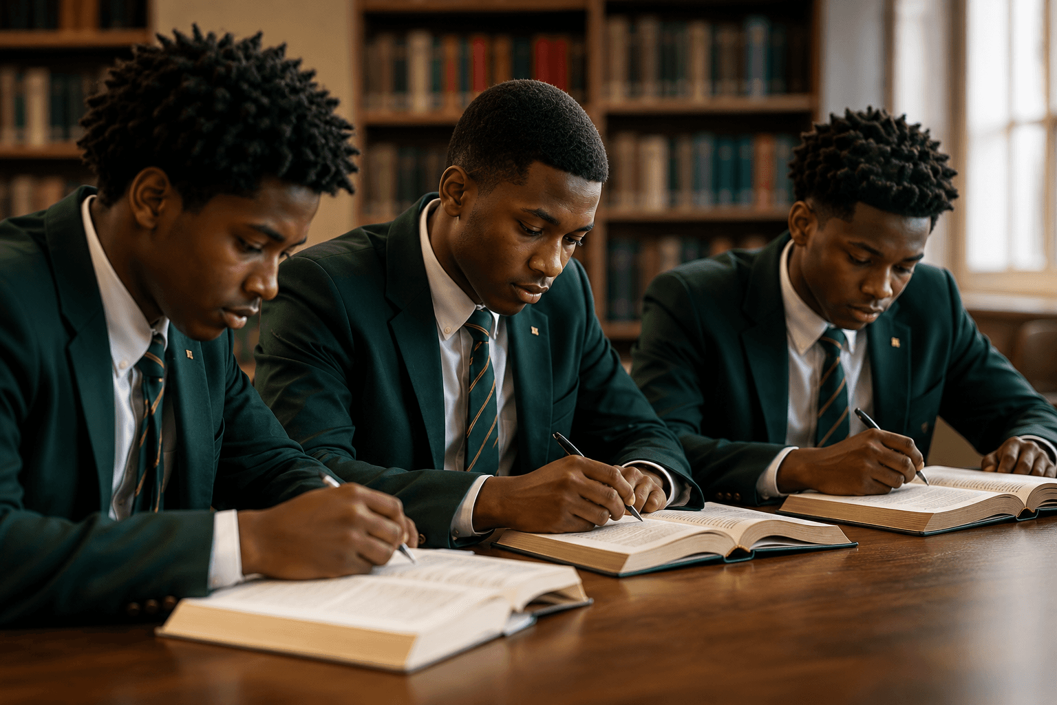 Illustration of the planned academic program — students at study